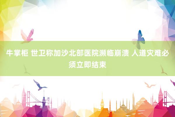 牛掌柜 世卫称加沙北部医院濒临崩溃 人道灾难必须立即结束